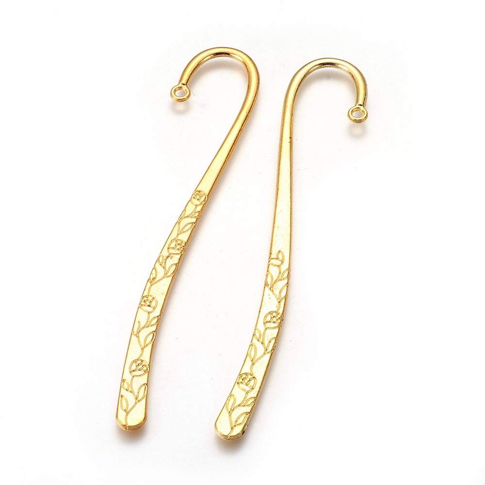 Resin Art Bookmark - Penanda Buku Gaya Alloy Bebas Timbal