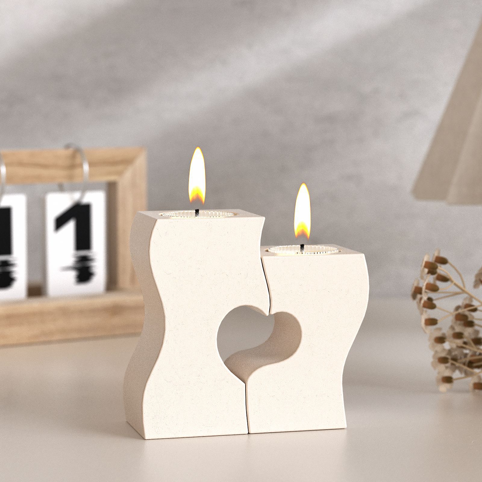 Resin Art Kit With Molds - S Cetakan Silikon Lilin Hati DIY