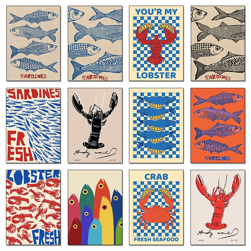 Poster Hewan Laut Ikan Kepitin - Resin Art Ocean ulasan dan harga