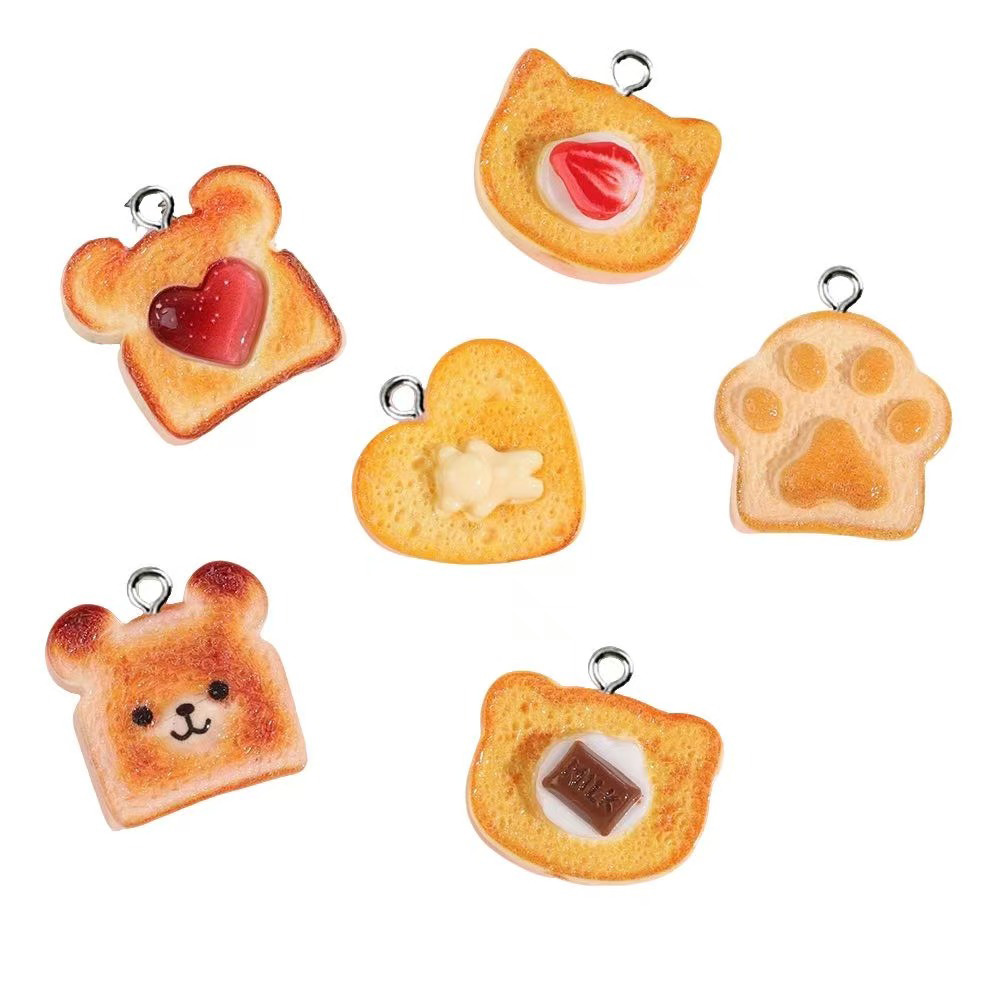 10pcs Resin Charms Bentuk Hati - Resin Art Essentials ulasan dan harga